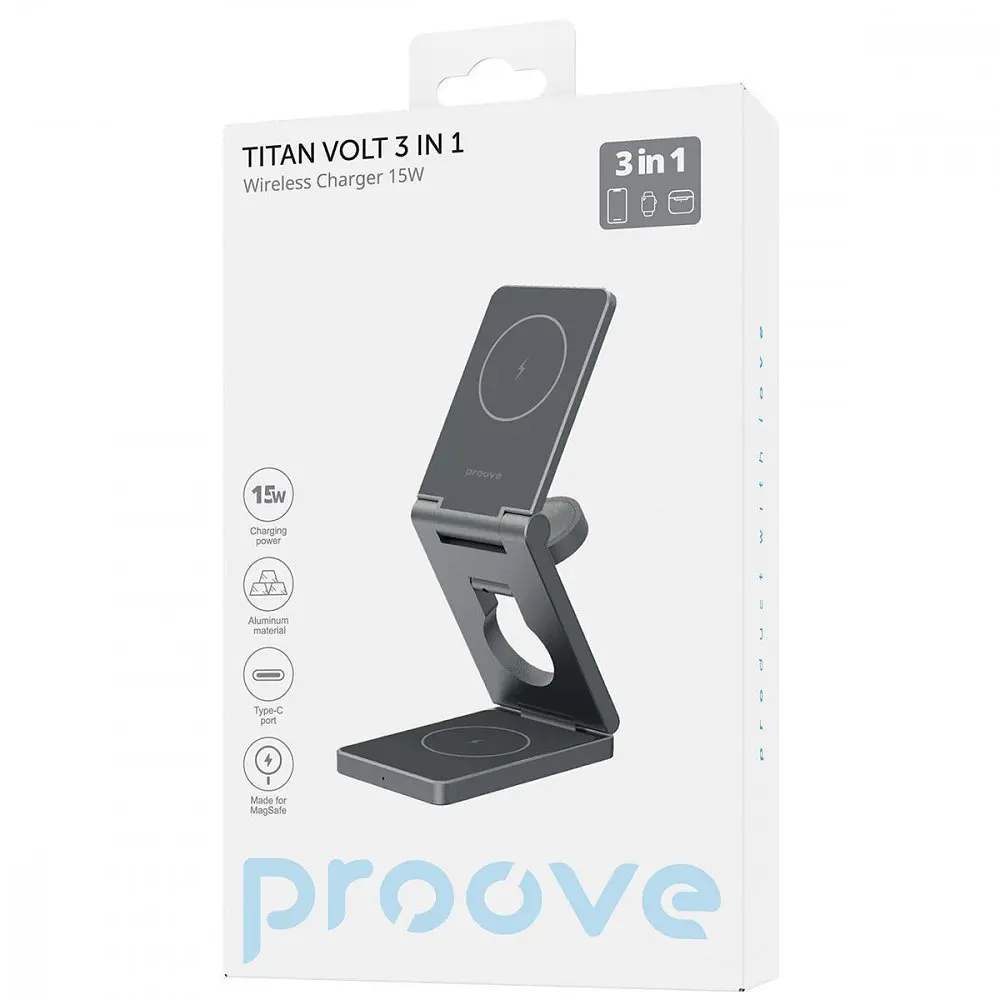 Бездротовий ЗП Proove Titan Volt 3 in 1 - фото 2