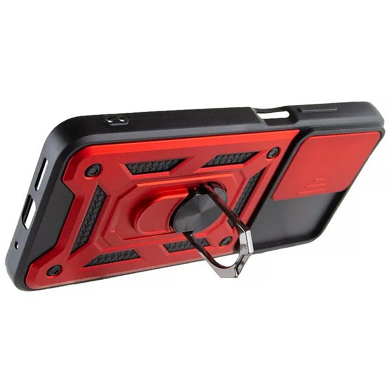 Чохол Ummi Camshield Serge Ring для Xiaomi Redmi 10 Червоний / Red - фото 3