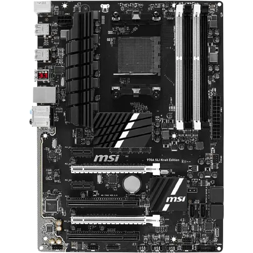 Материнська плата MSI 970A SLI Krait Edition Socket AM3+ (970A SLI Krait Edition) Б/В - фото 2