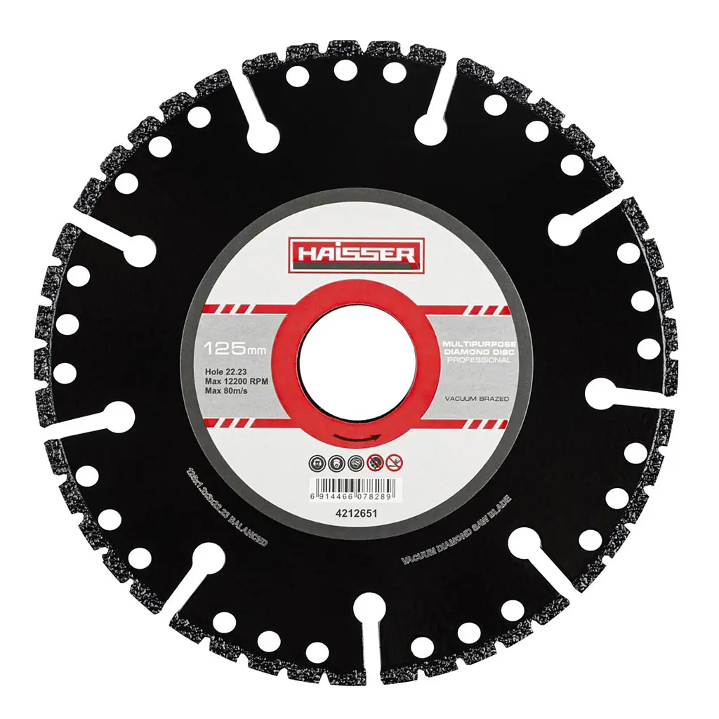 Диск діамантовий Multipurpose professional 125х1.2х3х22.23 Haisser