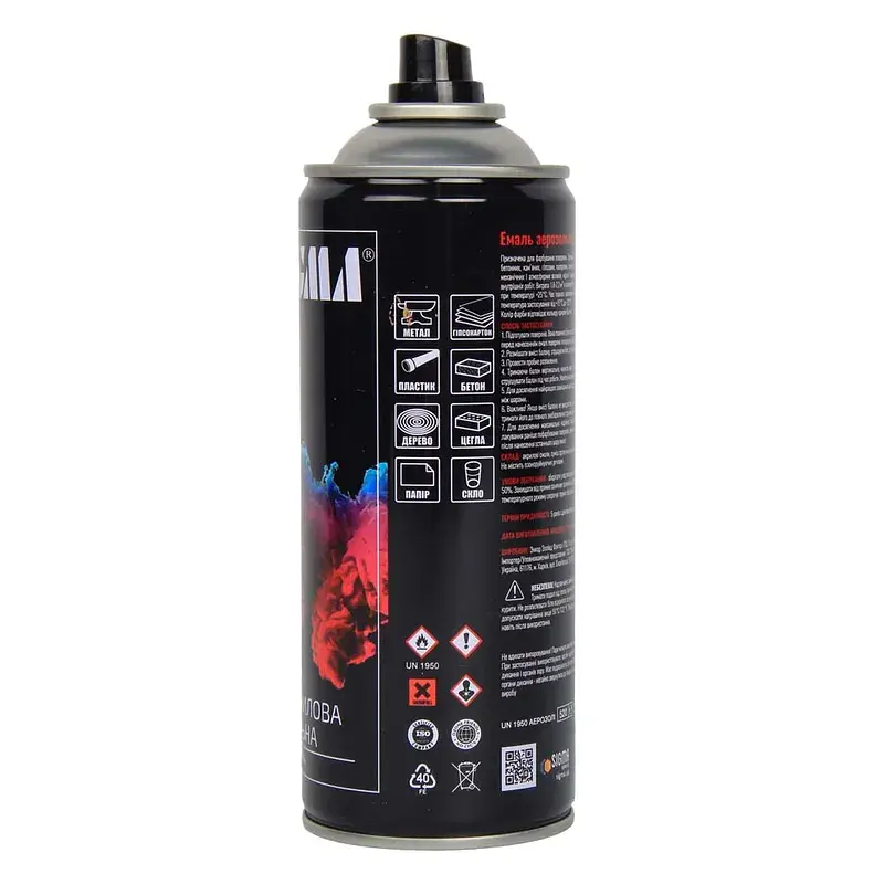 Емаль аерозольна акрилова хром 400мл бронзовий SIGMA (2736521) - фото 3