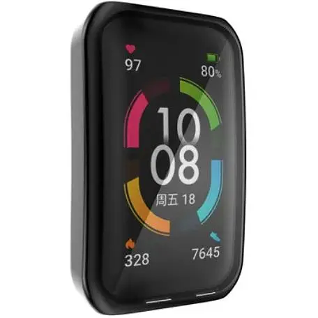 Чохол-накладка DK для Honor Band 6 / 7 Silicone Face Case (012534) (black) - фото 2