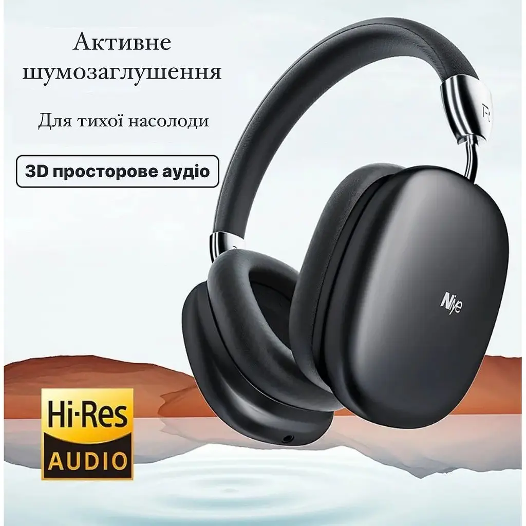 Навушники бездротові Niye GM чорні - фото 2
