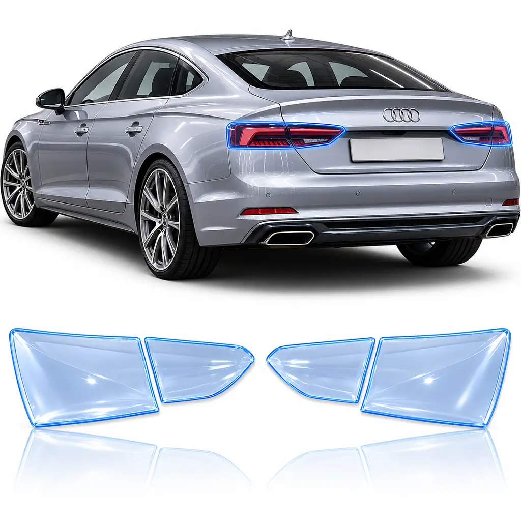 Антигравійна захисна бронеплівка за лекалами для Audi A5 F5 2016-2019 - задні ліхтарі стопи