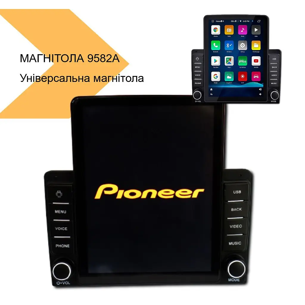 Универсальная магнитола 9582A 10.1 2+16GB Android-12 Carplay (42441-9582A_3223) - фото 2