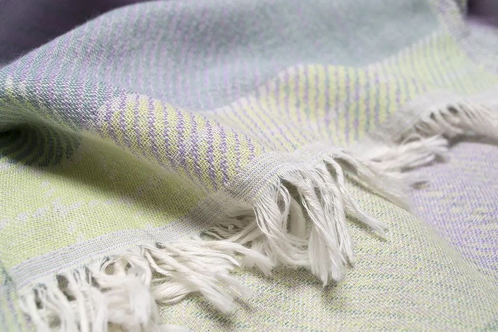 Покрывало Lotus Home - Checked Madras зеленый 190x225 - фото 5