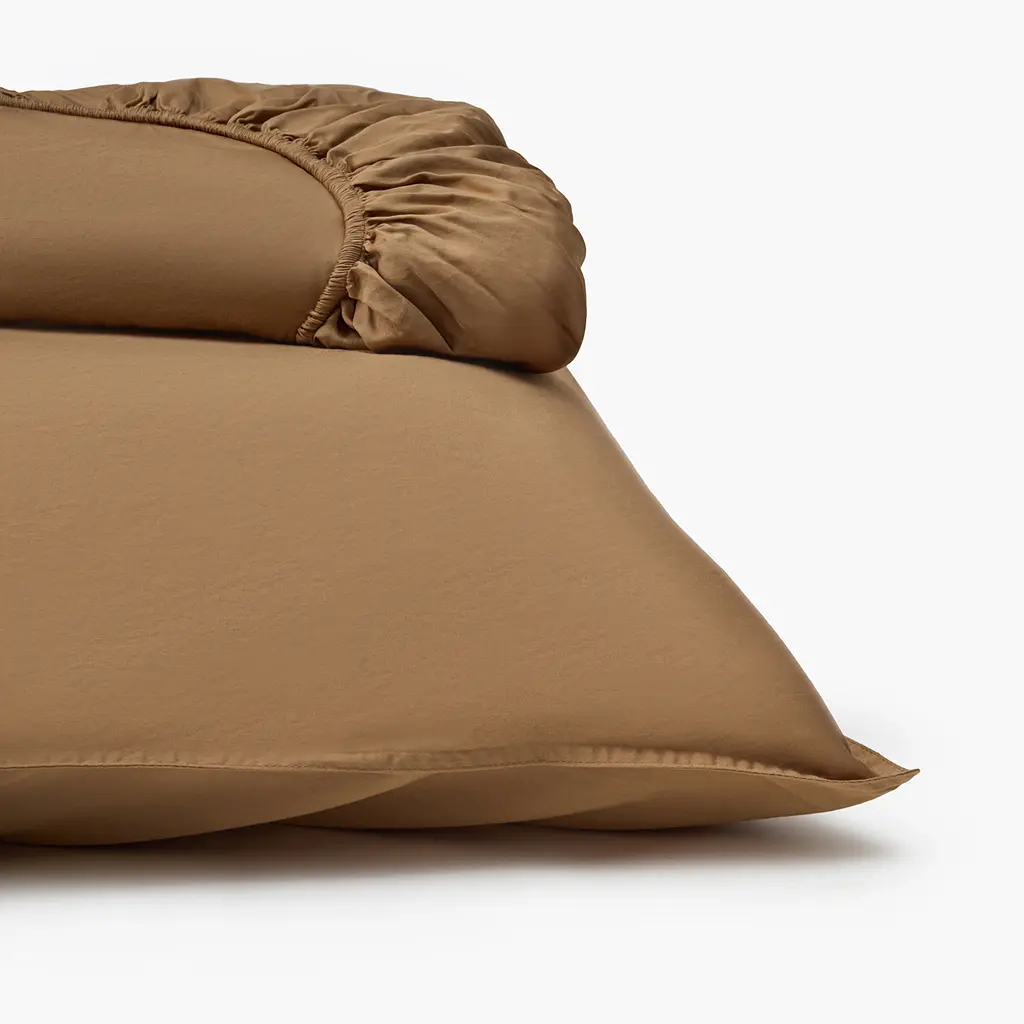 Простирадло на резинці MBM HOME Вечірній каньйон варений сатин 90x200 см пісочне (BL-FS-76 SANDSTONE CLIFFS) - фото 2