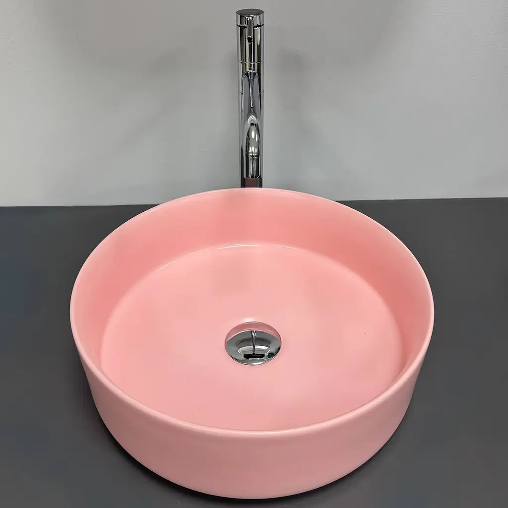 Умивальник VBI Prato накладний 36x36 см pink matt VBI-011417 - фото 3