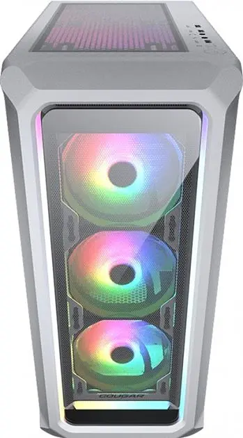 Корпус Cougar Archon 2 Mesh RGB White, без БЖ, Mid Tower, ATX/Micro ATX/Mini ITX, 1xUSB 2.0, 2xUSB 3.0, 3x120 мм ARGB Fan, скляне вікно - фото 4