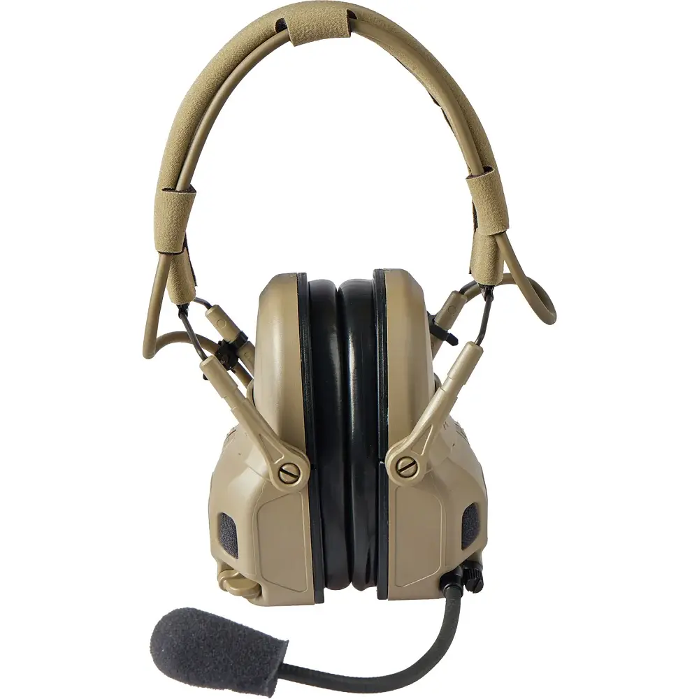 Наушники Ops-Core AMP Communication Headset-Connectorized активные верхний держатель Tan - фото 4