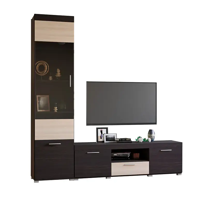 Вітальня Еверест Британія Комплект 6 (2 елементи) венге/дуб молочний (EVR-2502) - фото 2