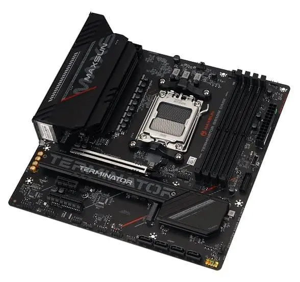 Материнська плата Maxsun Terminator B850M DARK WIFI (MS-Terminator B850M DARK WIFI) (Socket AM5, AMD B850, Micro-ATX) - фото 4