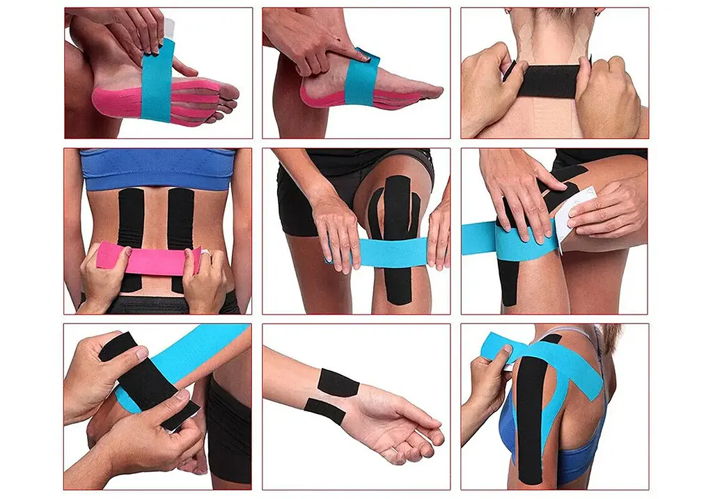 Кінезіо тейп EasyFit Kinesio чорний (EF-2080-BK) - фото 4