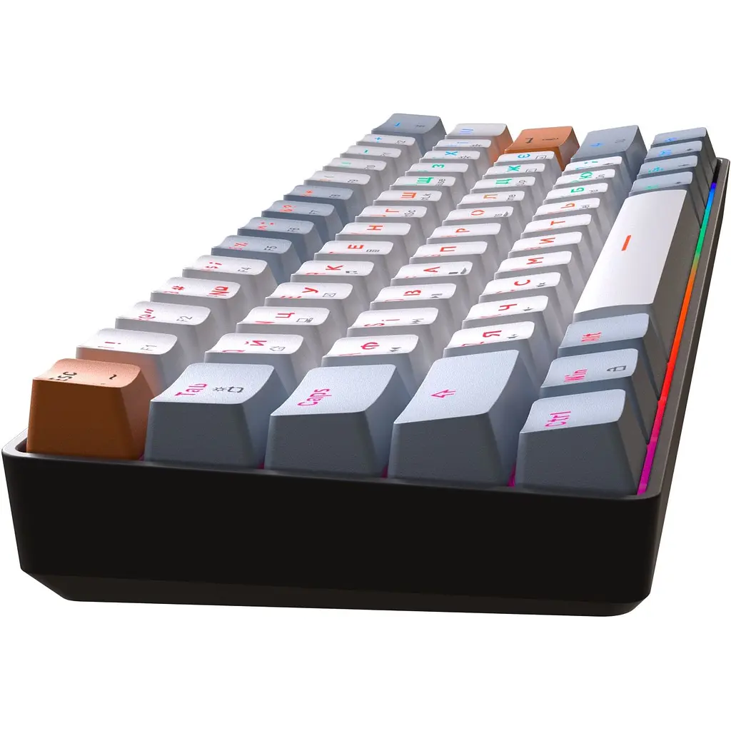 Клавиатура GamePro Red с Hot-Swap RGB Black проводная механическая (MK130R) - фото 4