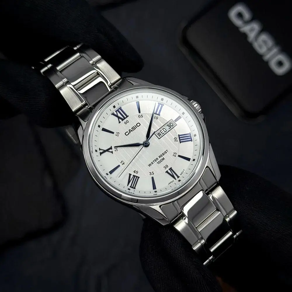 Чоловічий годинник Casio MTP-1384D-7A2 Сріблястий ( AT1141-0317 ) - фото 3