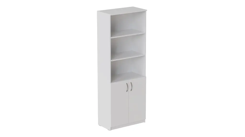 Шафа Анжело Ferrum-decor на 5 полиць з 2 дверима 1900x800x380 ДСП Біла 16 мм (FRD-105061) - фото 2