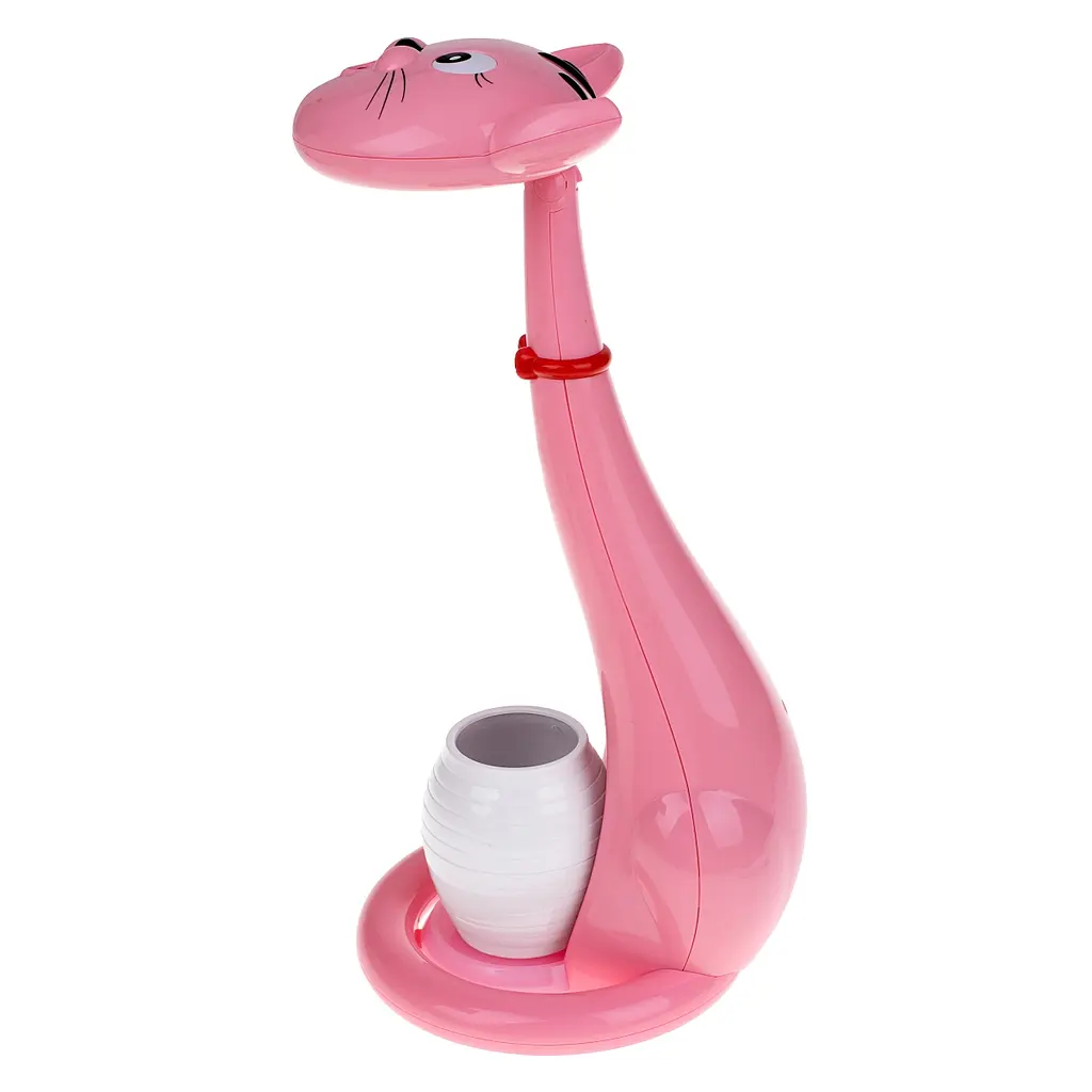 Настільна лампа Brille лед дитяча маленька для школяра TP-052 6W LED Pink / WH - фото 4