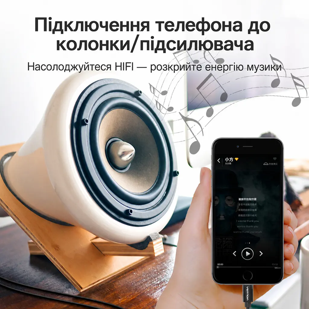 Аудиокабель со встроенным ЦАП для преобразования цифрового звука в аналоговый стереосигнал Vention 1,5 м Штекер USB-C от источника к 2 RCA-тюльпанам аудиовхода Нужен источник с поддержкой аудиовыхода через USB-C Подключение без драйверов Черный (BGDBG) - фото 6
