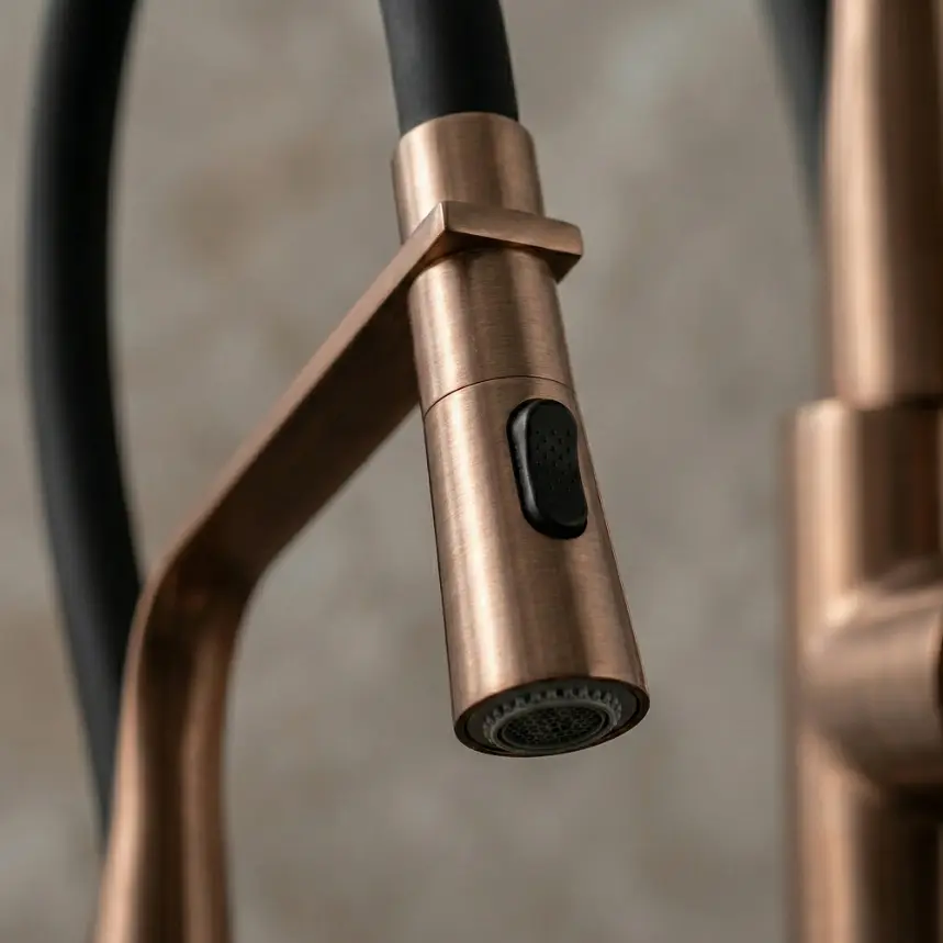 Змішувач для кухні Rea Castor із гнучким виливом black brushed copper REA-B4320 - фото 5