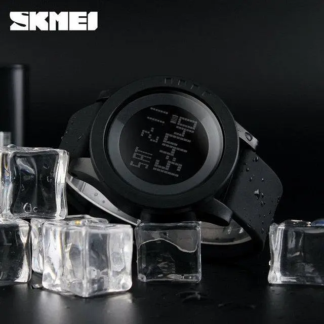 Наручний годинник Skmei 1193 з підсвічуванням Чорний - фото 3