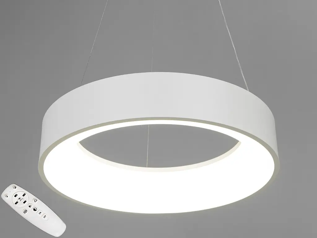 Підвісна LED-люстра з пультом та підсвічуванням 90 Вт Diasha 266-450WH - фото 2