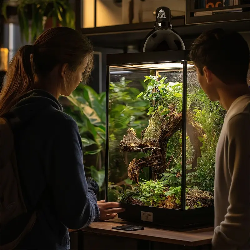 Світильник глибокий рефлекторний Terrario Biosphere Light 75W для локального обігріву тераріумів з керамічним патроном E27 - фото 2