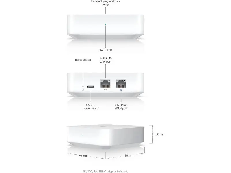 Маршрутизатор Ubiquiti Unifi UXG-Lite - фото 7