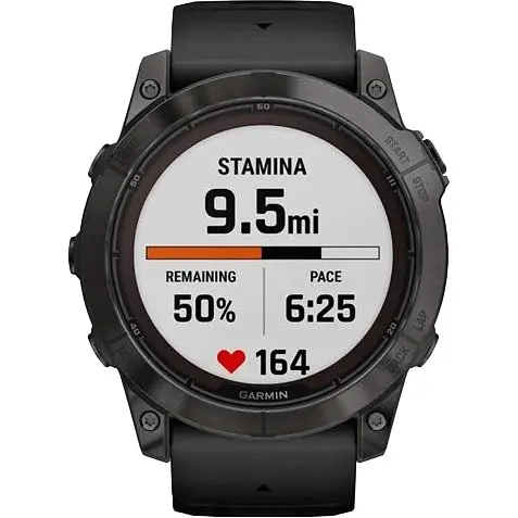 Garmin Fenix ​​7X Pro Sapphire Solar Carbon G. DLC Tit. with Black Band (010-02778-10/11) - фото 3