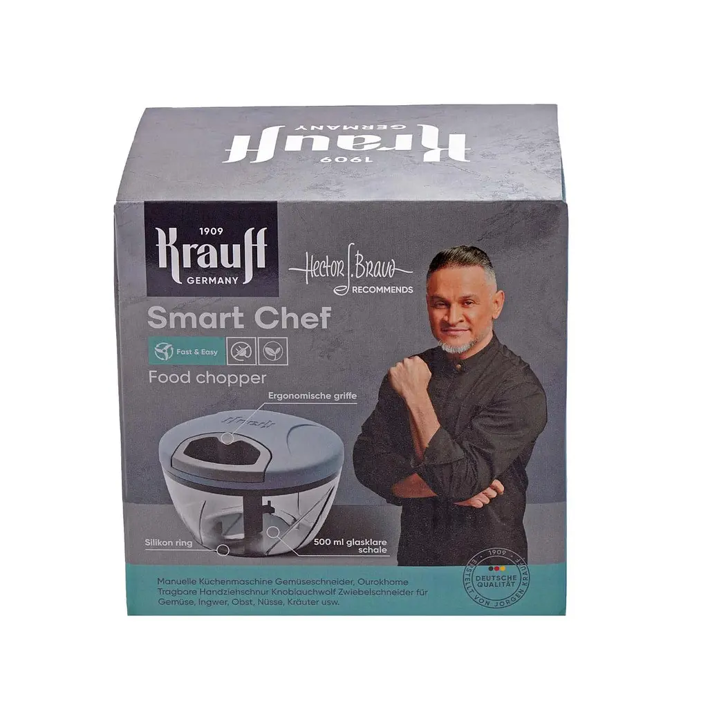 Набір ножів на підставці Prime Chef Krauff + Подрібнювач чоппер та Дошка із пшеничного волокна - фото 6
