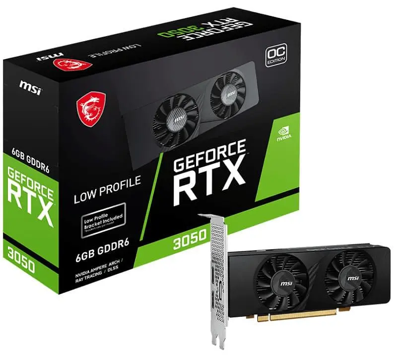 Відеокарта MSI RTX 3050 6GB LP OC (RTX 3050 LP 6G OC) (GDDR6, 96 bit, PCI-E v4.0 x8) FR - фото 6