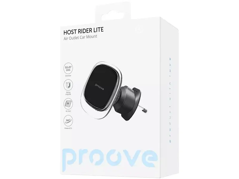 Автомобільний тримач для смартфона Proove Host Rider Lite black (CHRL00000001) - фото 4