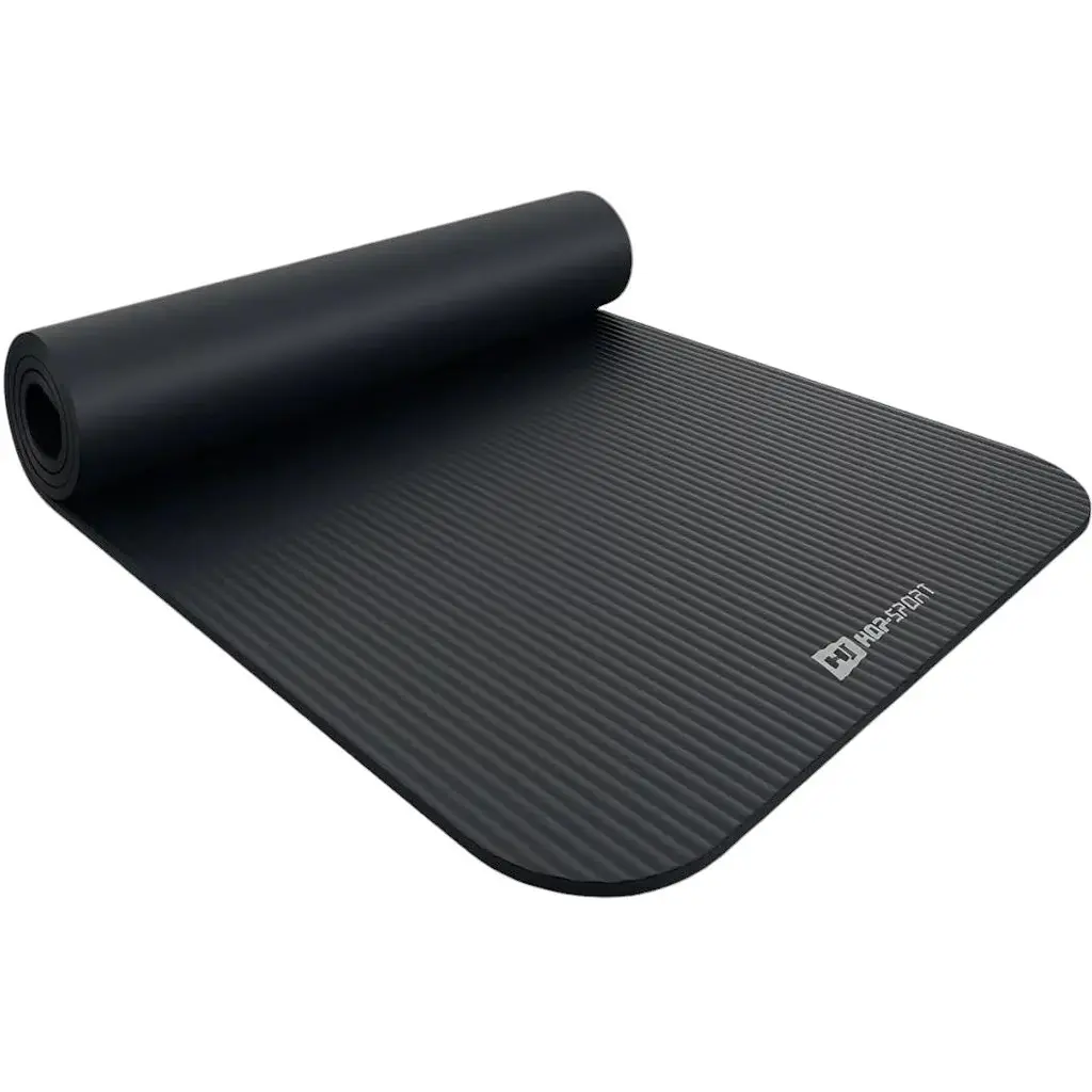 Килимок для йоги Hop-Sport HS-NB015GM NBR 1.5 см чорний - фото 3