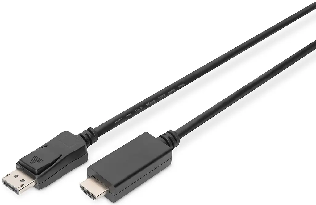 Кабель Digitus DisplayPort > HDMI (M/M), 2м, черный teh0013704 - фото 2