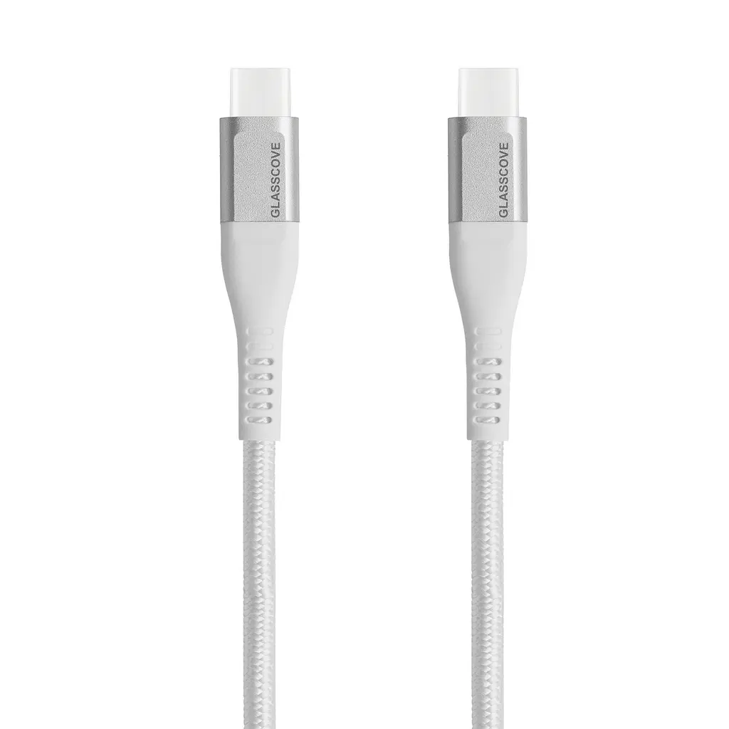 Кабель BRAID2 Type-C - Type-C 60w 1.2m (GB-CC13WH) Білий - фото 2