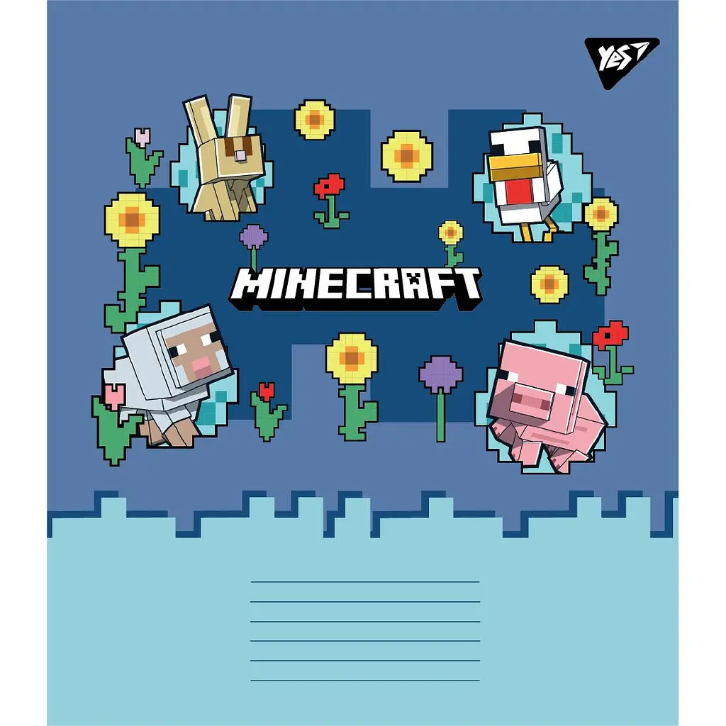 Набір зошитів Yes Minecraft Spring A5 в клітинку 24 аркуші 20 шт. (767595) - фото 2