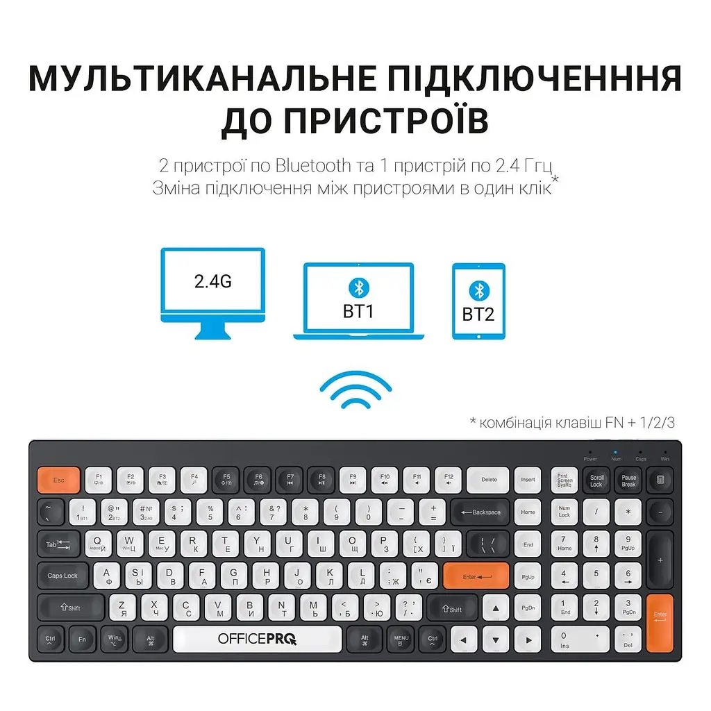 Клавіатура OfficePro (SK985BO) - фото 14