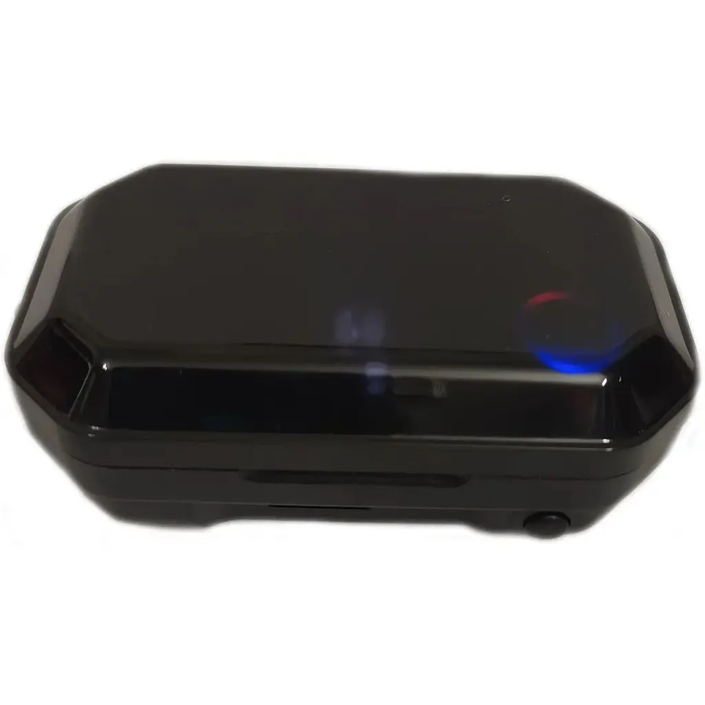Бездротові навушники TWS M12 з боксом для заряджання Black (au187-hbr) - фото 3