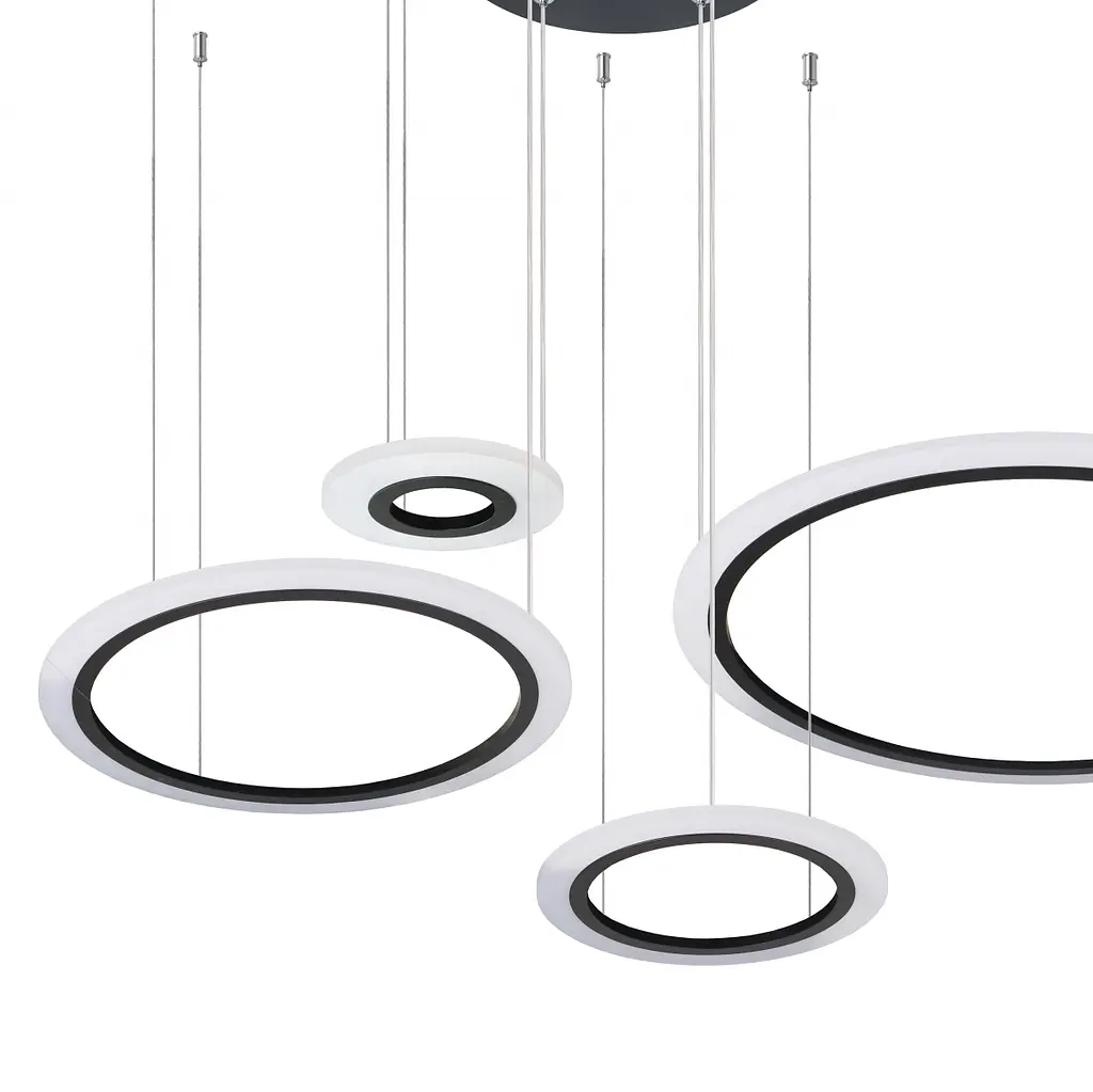 Подвесная Люстра Brille модерн BR-925S/4 LED 120W*2 BK - фото 4