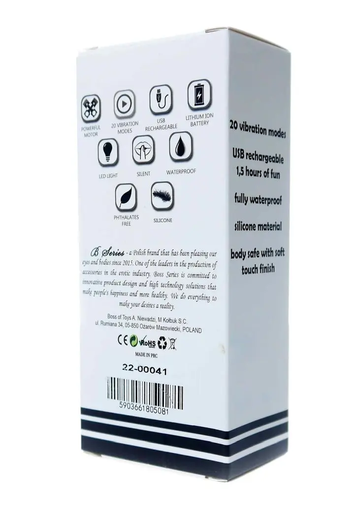 Вибромассажер Boss Series Rechargeable 11 см розовый - фото 10