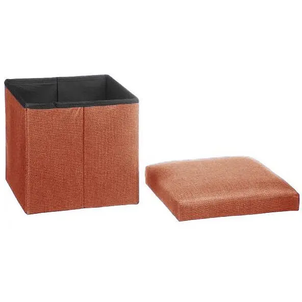 Тумба-пуф Stenson R88093 розкладна коралова (26146) - фото 2