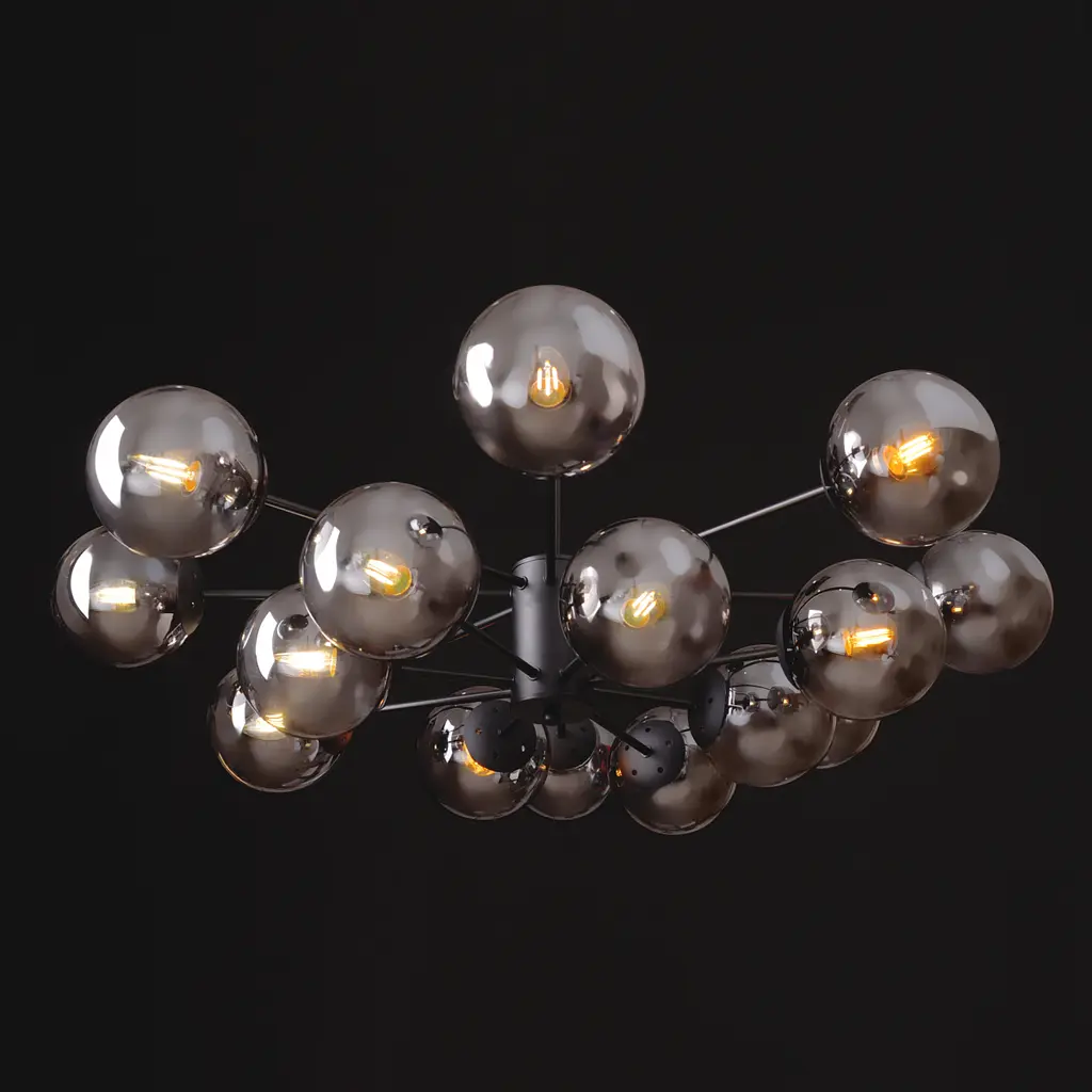 Люстра Brille молекула стельова E27 60W BK (BL-925C/16) - фото 10