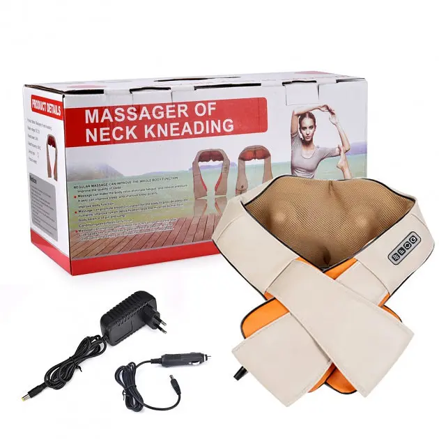 Масажер OPT-TOP з ІЧ-прогріванням Massager of Neck Kneading (1756374571) - фото 4