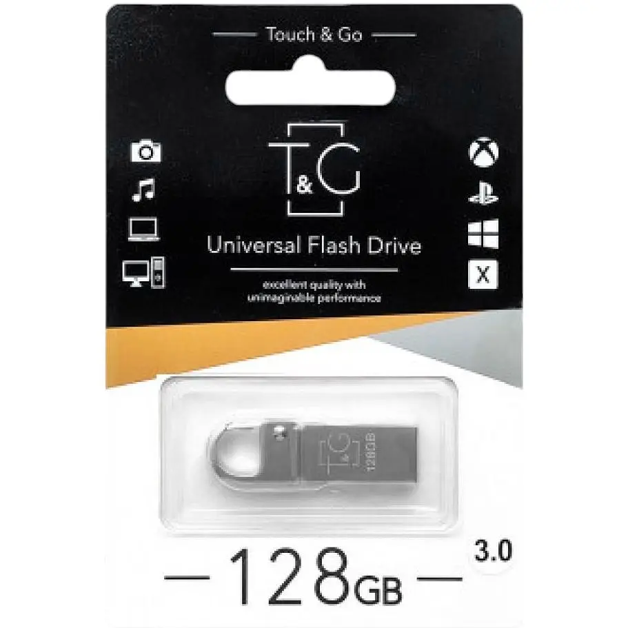 USB Flash Drive 3.0 T&G 128 GB Metal 106 Висока швидкість передавання даних (40880-01_347) - фото 2