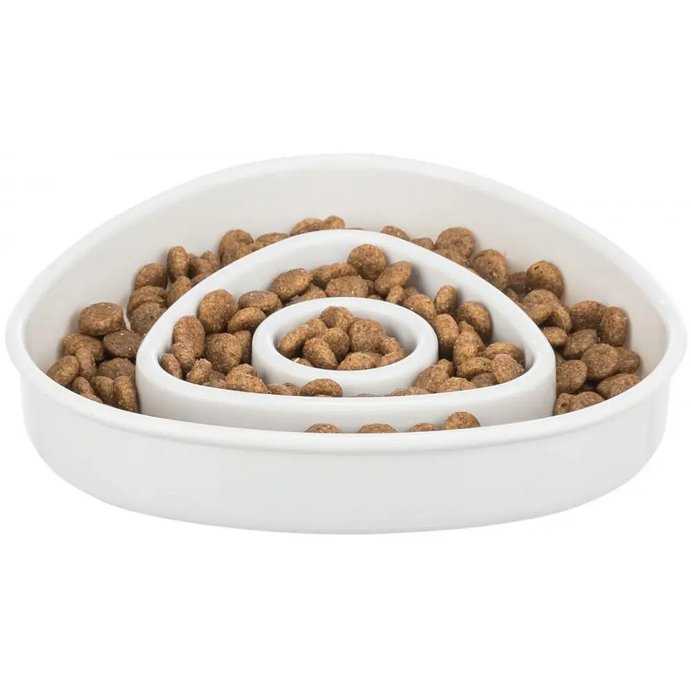 Миска Trixie Медленное кормление для кошек, 15х15 см, 350 мл (серая) - фото 2