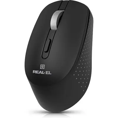 Комп'ютерна мишка Real-El RM-380W Wireless Black (EL123200057) - фото 6