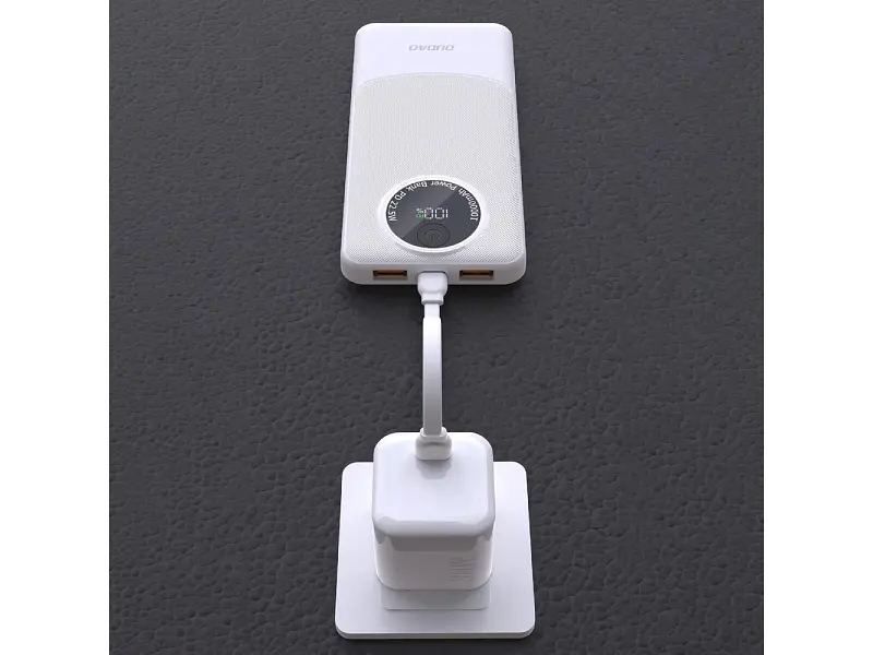 Зовнішній акумулятор (Power Bank) Dudao 10000mAh K12 22,5W PD,QC 2xUSB-A,USB-C In/Out White (6976625333875) - фото 3