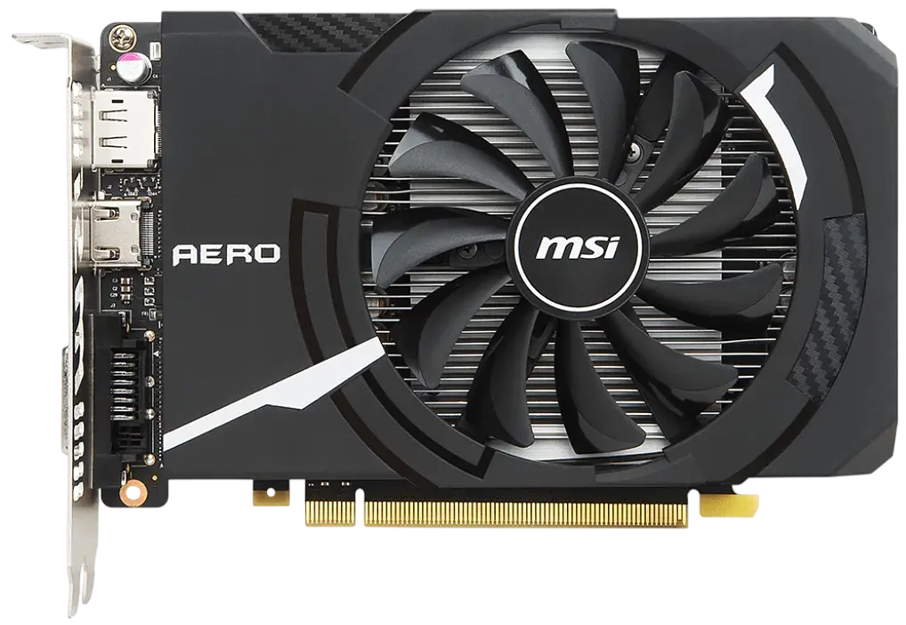 Відеокарта GeForce GTX 1050 Ti 4GB MSI Aero ITX OCV1 Aero ITX OC (GTX 1050 Ti AERO ITX 4G OCV1) Б/В - фото 2