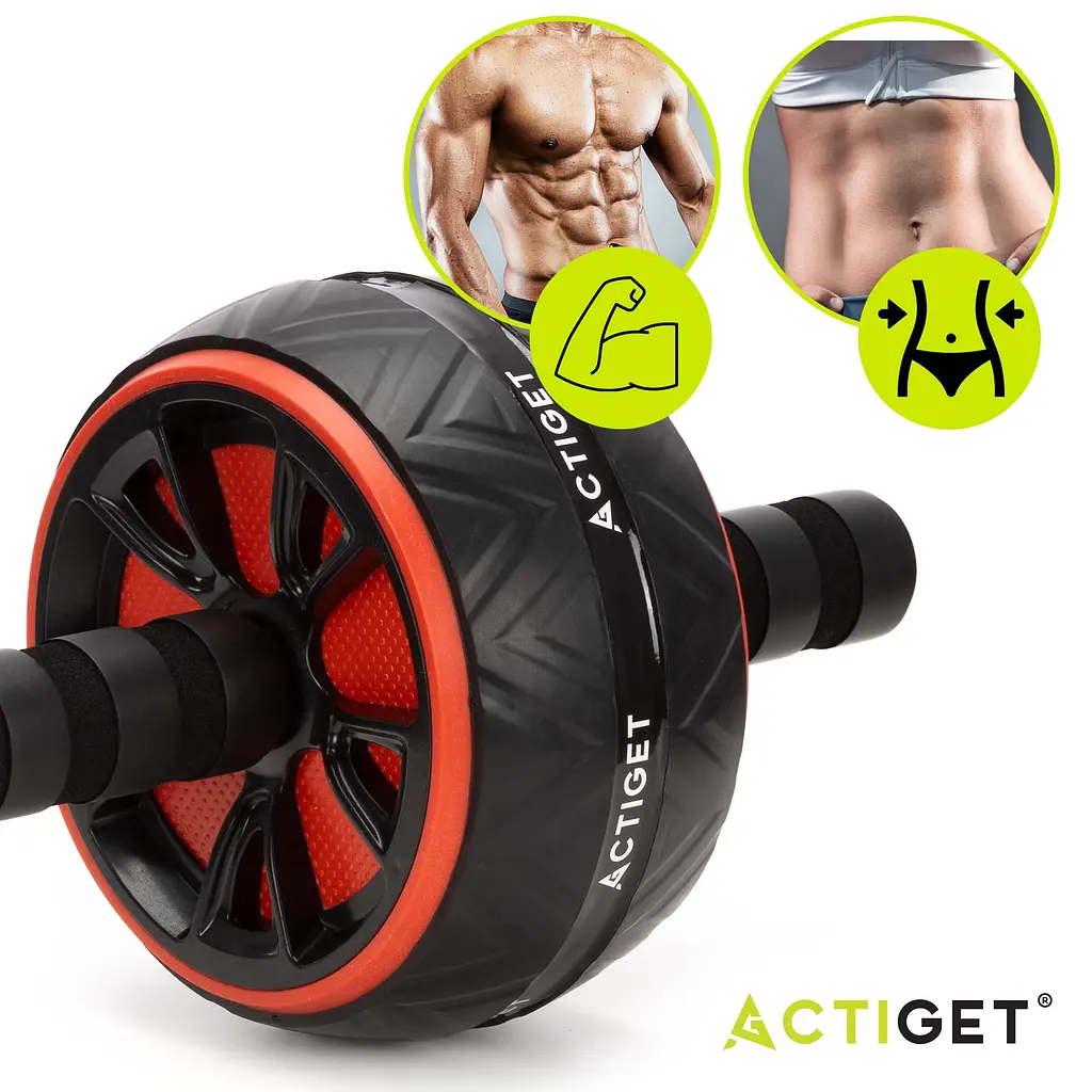 Ролик (гімнастичне колесо) для преса Actiget Ab Wheel ACT0111 Black/Red - фото 4