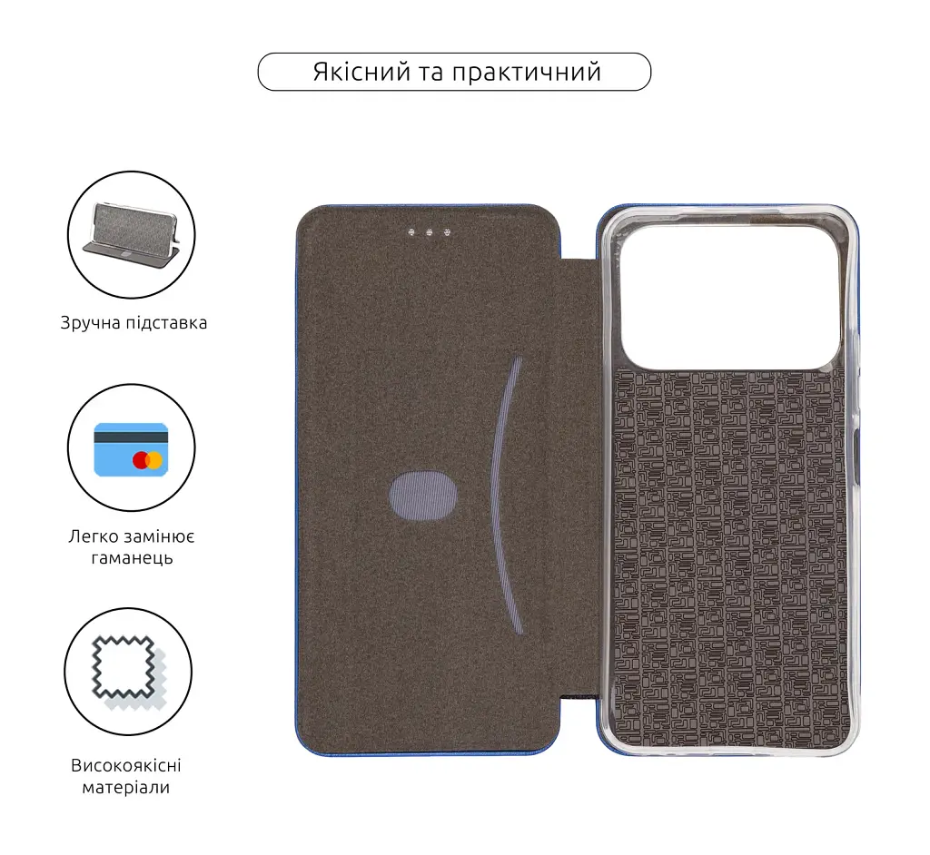 Чохол-книжка ArmorStandart G-Case для Tecno Spark 40 4G Blue - фото 3