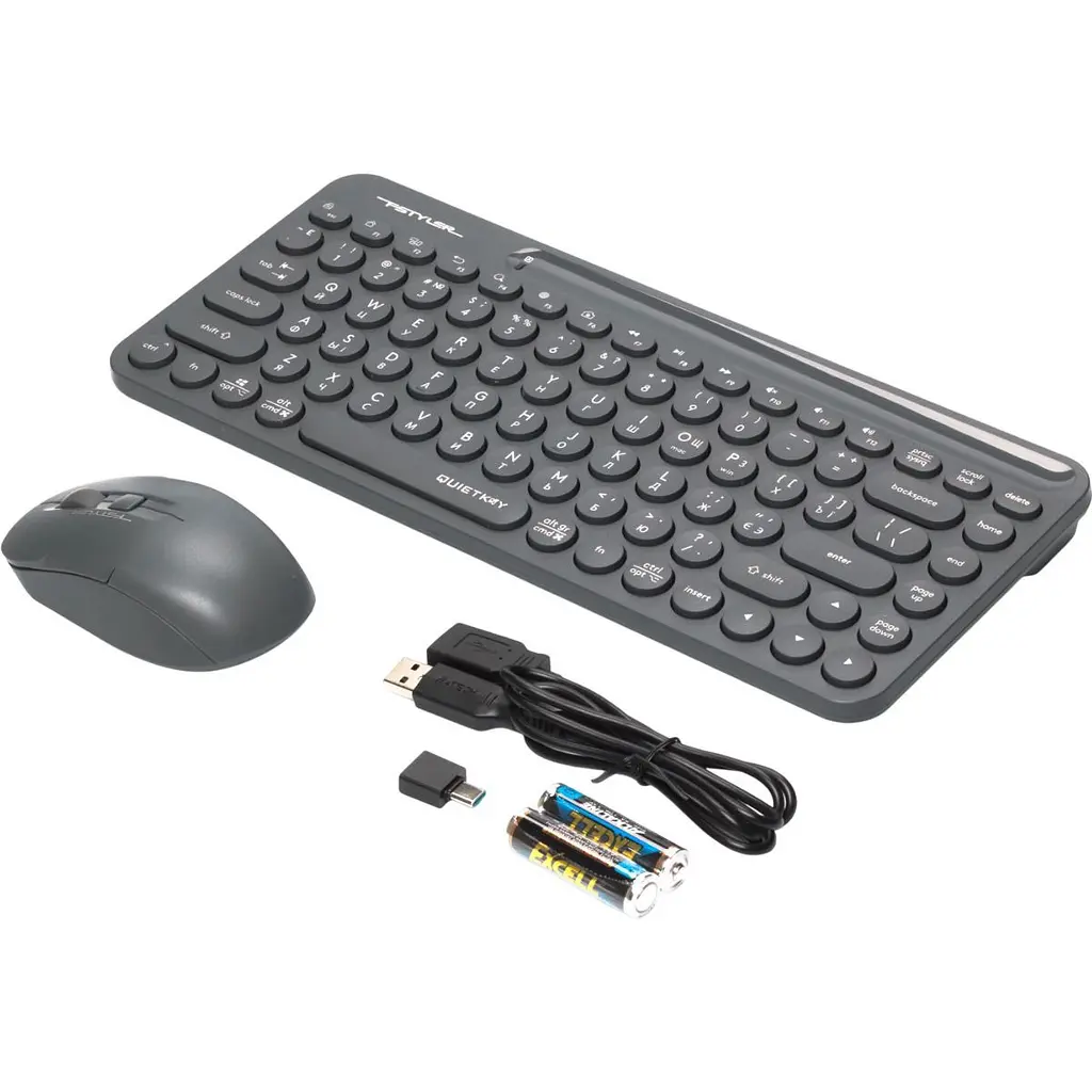 Комплект (клавіатура + миша) A4Tech Fstyler FG3200 Air2 Grey [140902] - фото 5